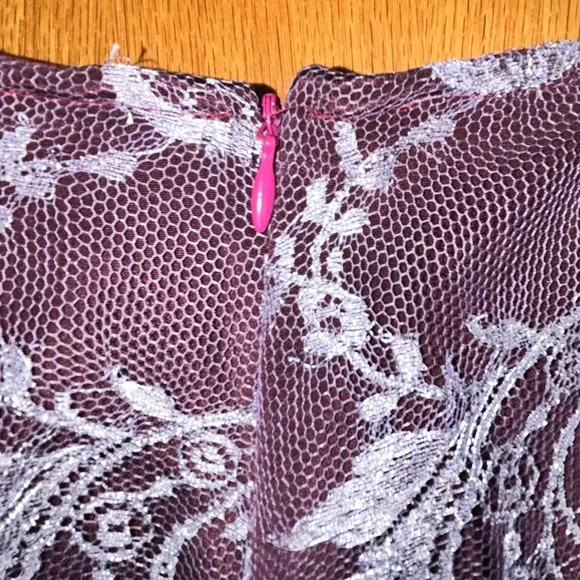 Johanna Beck Purple Silk & White Pants Size 4 NWT MSRP $395 - Picture 6 of 10